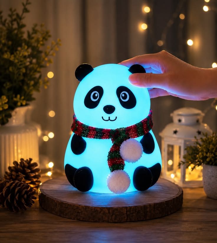 Cute Panda LED Night Lamp – Adorable Room Decor Light