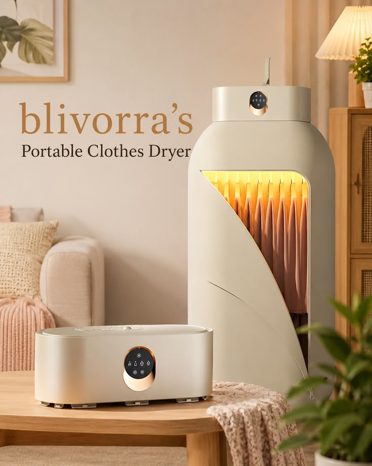 Portable Electric Cloth Dryer – Foldable Hot Air Clothes Dryer