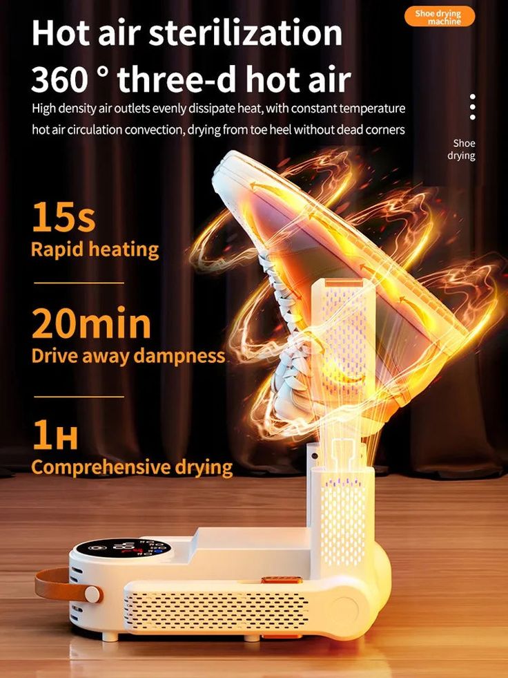 Portable Electric Shoe Dryer & Deodorizer | Fast Drying for Shoes, Boots & Sneakers