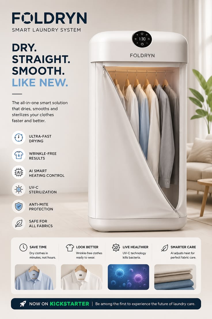 Portable Electric Cloth Dryer – Foldable Hot Air Clothes Dryer