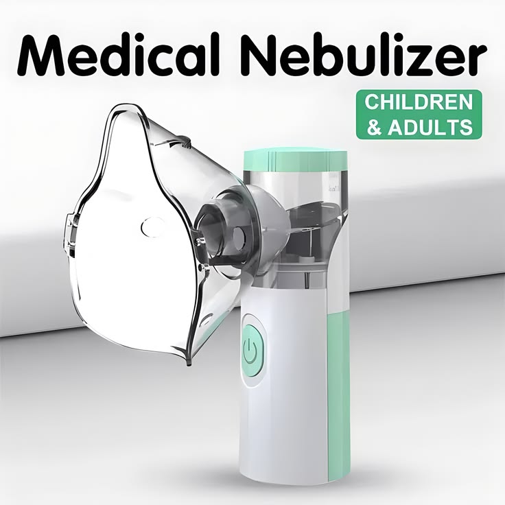 Portable Mesh Nebulizer Machine for Adults & Kids | Rechargeable USB Medicine Inhaler