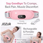 Portable Rechargeable Period Pain Relief Heating Massager Belt | Cordless Menstrual Heating Pad with Vibration Massage