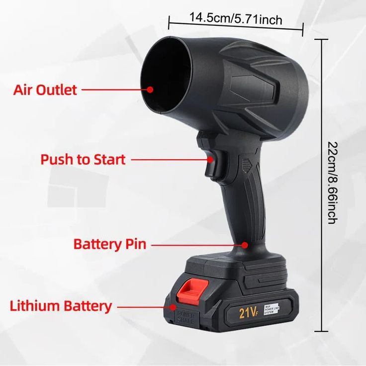 TT-590 48V Cordless Turbo Jet Blower – High-Speed Powerful Air Duster