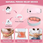 Portable Rechargeable Period Pain Relief Heating Massager Belt | Cordless Menstrual Heating Pad with Vibration Massage