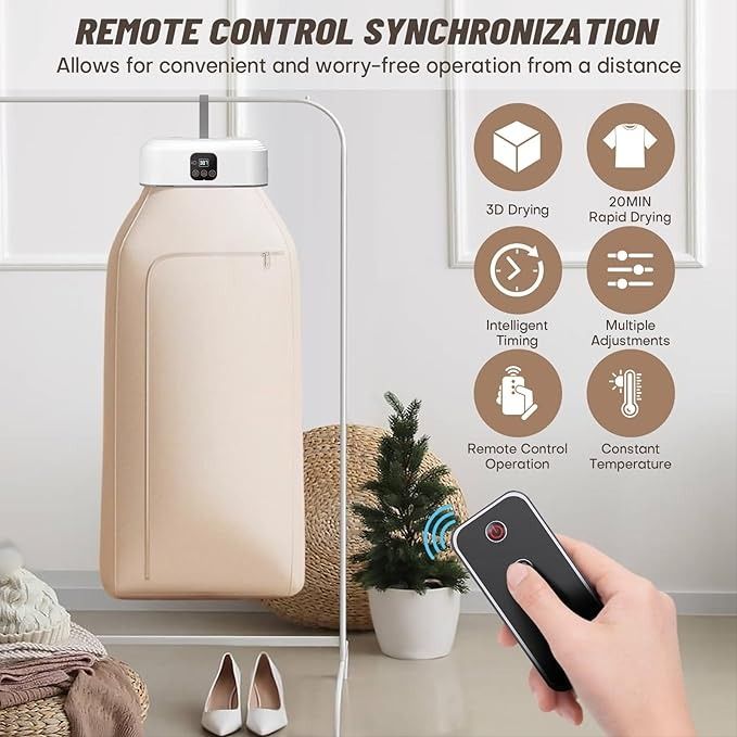 Portable Electric Cloth Dryer – Foldable Hot Air Clothes Dryer