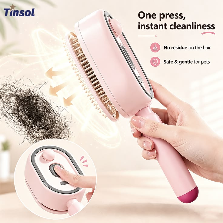 Electric Spray Retractable Air Cushion Hair Comb – Scalp Massage & Hair Care Comb
