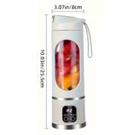 Portable Juicer Bottle 400ML | USB Rechargeable Portable Blender with Powerful Blades