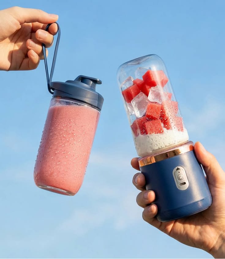 Portable USB Rechargeable Juicer Blender – 400ML